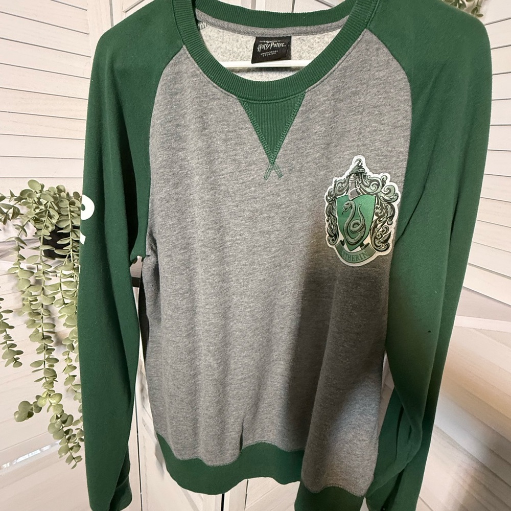 Universal Green and Gray Crewneck Sweater